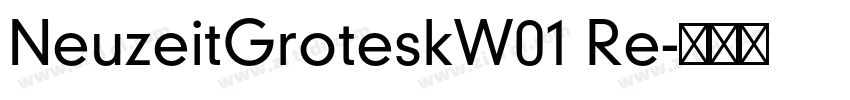 NeuzeitGroteskW01 Re字体转换